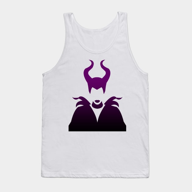 Maleficent Ombre / Purple and Black Tank Top by ijsw